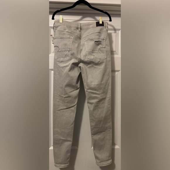 Next Level Apparel Gray Skinny Jeans Distressed - Picture 2 of 5